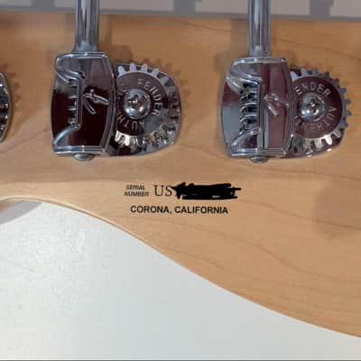 Fender American Performer Precision Bass with Maple Fretboard 2018 - Present - Satin Lake Placid Blue image 6