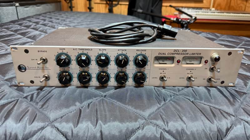 Summit Audio DCL-200 Dual Tube Compressor Limiter - Silver image 1