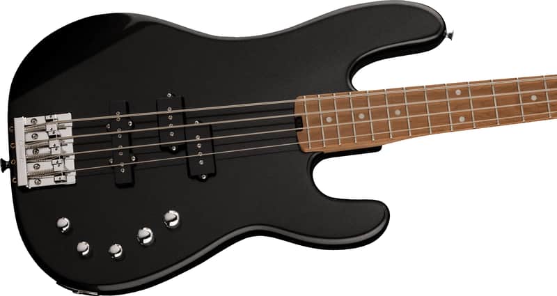 Charvel Pro-Mod Bass San Dimas PJ IV Caramelized Maple Metallic Black image 1
