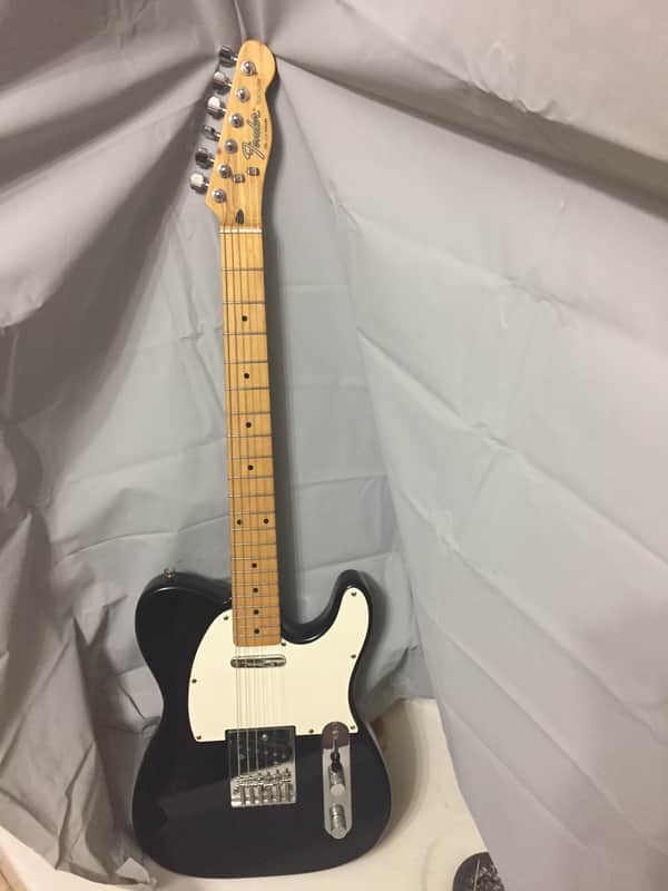 Fender Telecaster Made in Korea Black Maple Neck Alnico Pickups 1990 MIK Tele Locking Tuners Pre MIM image 1