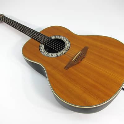 Vintage 1975 Ovation Balladeer 1111-4 Deep Bowl Acoustic Guitar w Orig Case Plays & Sounds Great! image 12