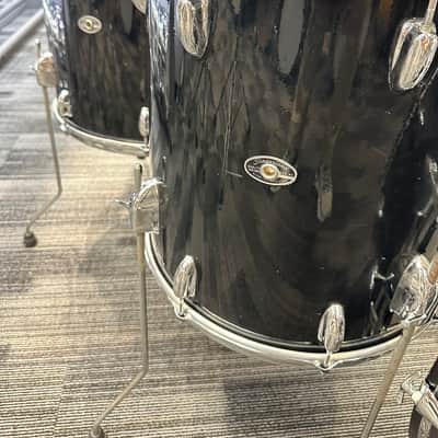Slingerland 6-Piece Drum Set 1970s - Jet Black image 3