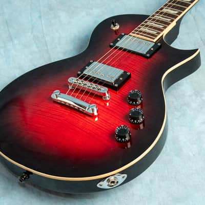 USED ESP LTD EC-256 See Thru Black Cherry Sunburst 2021 Electric Guitar w/Roadrunner Gig Bag image 3