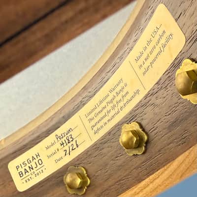 Pisgah Possum 11" 5-String Banjo with Persimmon Tone Ring Walnut Rim and Neck, Persimmon Fretboard image 23
