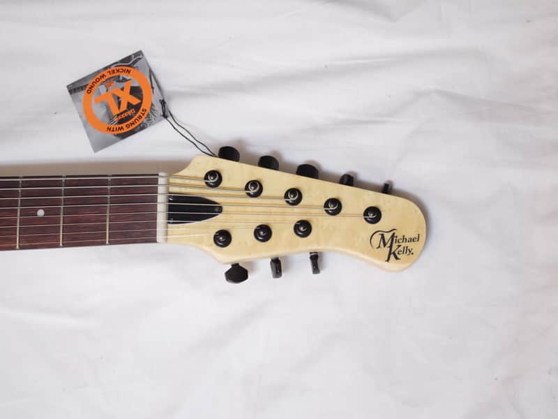 Michael Kelly 508 Striped Ebony 8-string electric guitar - NEW