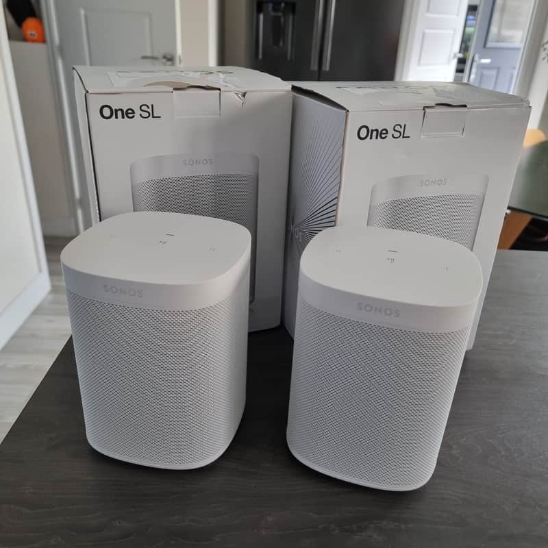 Sonos One SL wireless speakers (pair) - White image 1