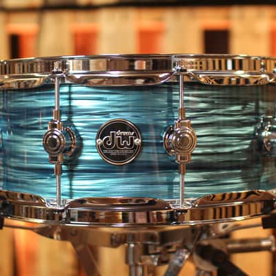 DW Performance Turquoise Oyster Snare Drum - 5.5x14 image 1