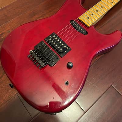 Chandler San Francisco Superstrat 1980s -Reverse Headstock Red