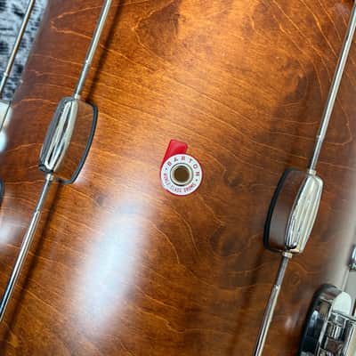 Barton Drum Co Vintage Maple Shell Pack (22/13/16) in Mid Brown Stain image 2