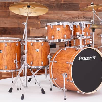 LUDWIG ELEMENT EVOLUTION 6 PIECE DRUM KIT, WITH STANDS AND ISTANBUL CYMBALS, CHERRY image 2