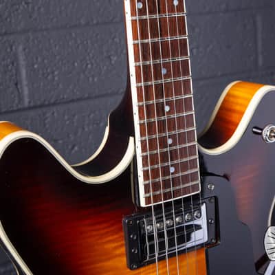 Guild Starfire IV USA Corona Sunburst Semi-Hollow Electric Guitar w/ HSC image 11