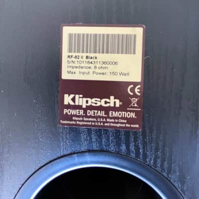 Klipsch Reference RF-82 II Floor Standing Speakers image 21