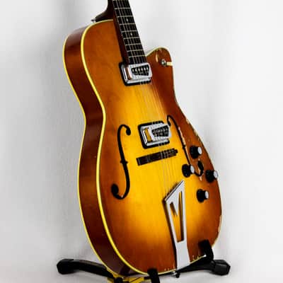Martin F-55 1964 vintage hollow body electric guitar with DeArmonds image 4