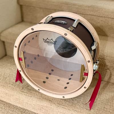 CUSTOM Pearl Modern Utility 14x8" Maple Snare Drum 2010s - Satin Brown image 6