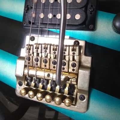 Kramer Pacer 1982 Black/Blue Pipes/Maple image 3