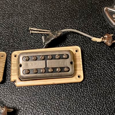 Vintage 1965 Gretsch Country Gentleman Complete Wiring Harness Pickup Set -Gold - Filtertron Supertron image 2