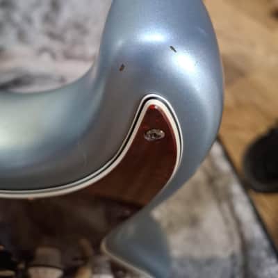 Fender American Elite Stratocaster HSS Shawbucker with Maple Fretboard 2019 - Satin Ice Blue Metallic image 6