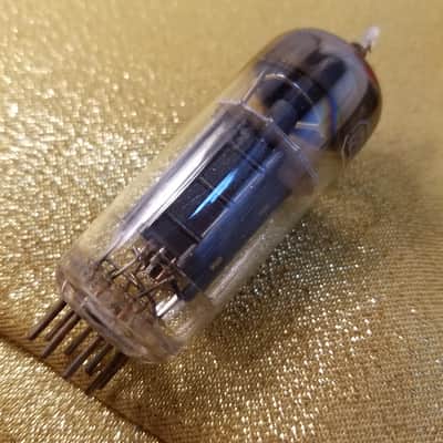 RCA 12BH7A tNOS AT1000 TESTED Balanced! PI Vacuum Tube early half wing black plate 12BH7 dual triode 1953-1954 image 9