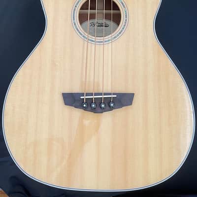 D'Angelico Premier Mott Grand Auditorium Cutaway Acoustic Bass with OHSC and Electronics 2010s - Natural image 2