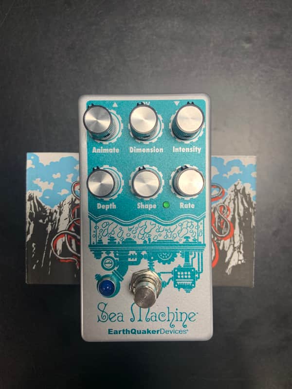 EarthQuaker Devices Sea Machine Super Chorus V3 2017 - Present Silver / Teal Print image 1