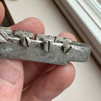 1950s Gibson ABR-1 Tune-O-Matic 1959 No Wire - Nickel image 6
