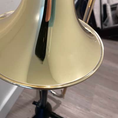 S.E. Shires Custom Series Medium Bore Trombone 2017 - Yellow Brass/Gold Brass image 3