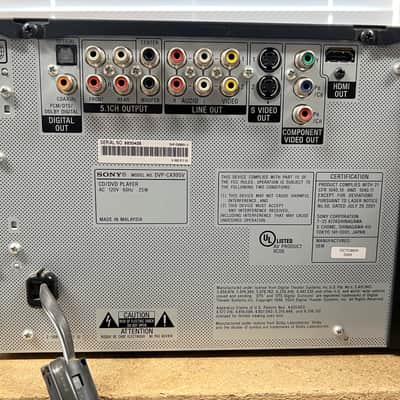 Sony DVP-CX995V 400 Disc Jumbo SACD/DVD/CD Player, HDMI, Component w/ Remote; Tested image 9