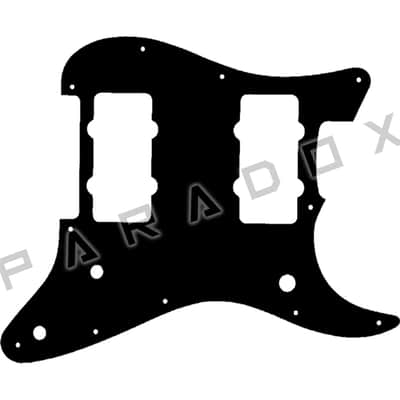 Custom Pickguard For 2020 - 2021 Made in America Fender Parallel Universe Volume II Jazz Stratocaster - Black/White/Black .090"