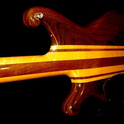 J. K. LADO SUPER FALCON II 1981 Natural. SOLID WOOD BASS. Incredible Sound. HANDBUILT. Beautiful. image 6