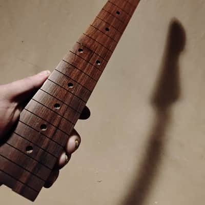 BEAUTIFUL BRAZILIAN MORADO FLAME MAPLE STRAT NECK FITS FENDER WARMOTH image 4