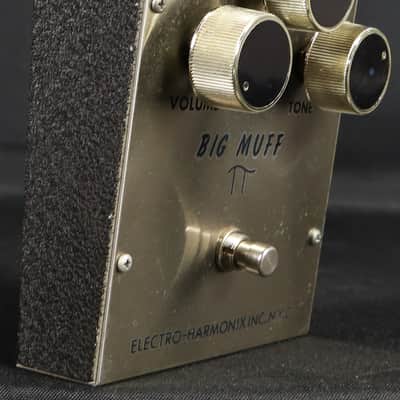 Vintage 1972 Electro-Harmonix EHX Big Muff Pi Triangle V1 Guitar Fuzz Effect Pedal FS36999 image 3