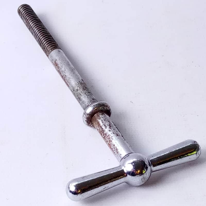 Ludwig 3 1/4" Timpani Tension Rod T Tensioner Thumb-Key Drum Handle 5/16"-18 60s image 1