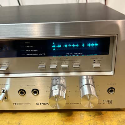 Pioneer CT-F650 4-Track Stereo Cassette Tape Deck 1979 - 1981 - Silver image 8