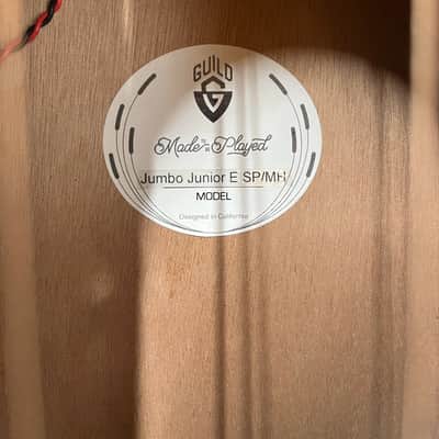 Guild Jumbo Junior E SP/MH Acoustic Electric Guitar image 21