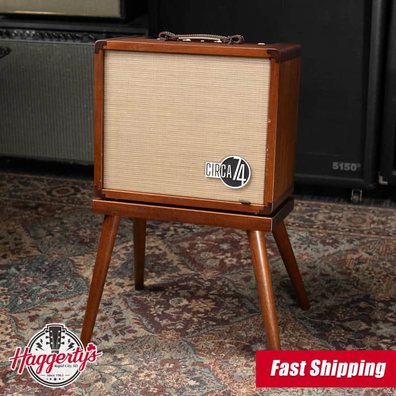 Taylor Circa 74, 2-Channel Acoustic/Vocal Amplifier with Mahogany Amp Stand - Factory Used image 1