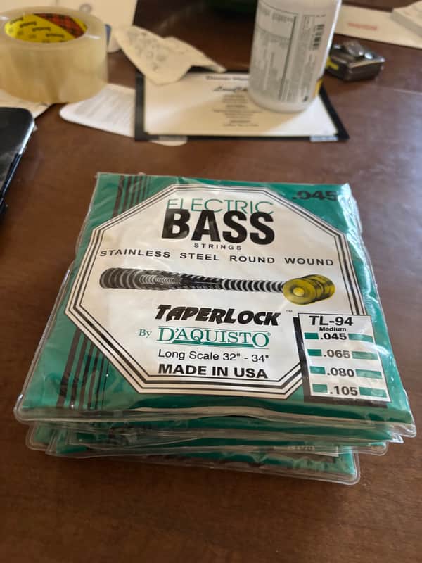 5 Sets D’Aquisto Bass Strings TL-94 Medium Gauge image 1