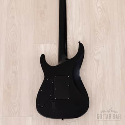 1995 ESP Custom Shop Horizon-Custom SSH Superstrat Black Satin w/ Floyd Rose, Case image 3