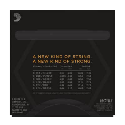 D'Addario NYXL 10-46BT Carbon Steel Alloy - Electric Guitar Strings image 3