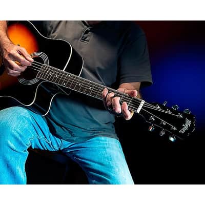 Washburn WA90CEVSB Dreadnought Acoustic Electric Guitar Vintage Sunburst image 9