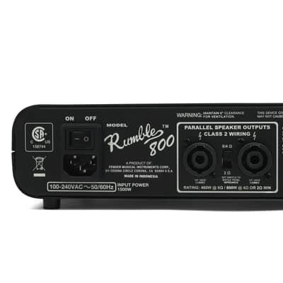Fender  Rumble 800 Owned by Matt Freeman Of Rancid image 8