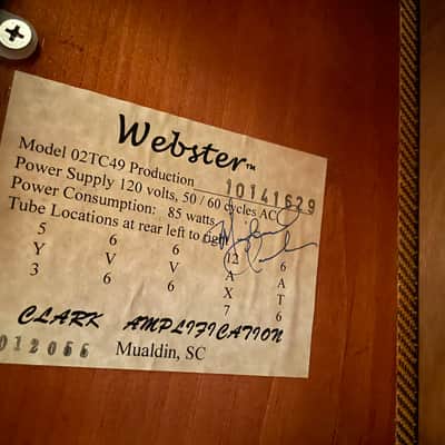 Clark Webster Tweed (Fender Harvard 5F10 Style) 1x10” image 11