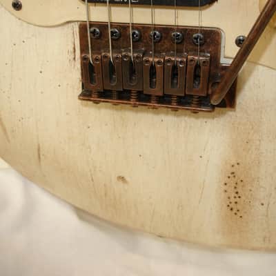 AXL BADWATER SRO Electric Guitar, Relic Distressed White image 6