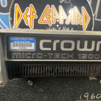 Def Leppard's Adrenalize Tour Crown MA1200 Audio Amplifier 2-Channel 320-Watt (DL #5029) image 3