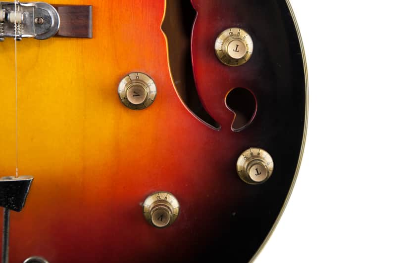 Rare Vintage Japan ES Hollow body Aria Diamond 1202 1967 Sunburst