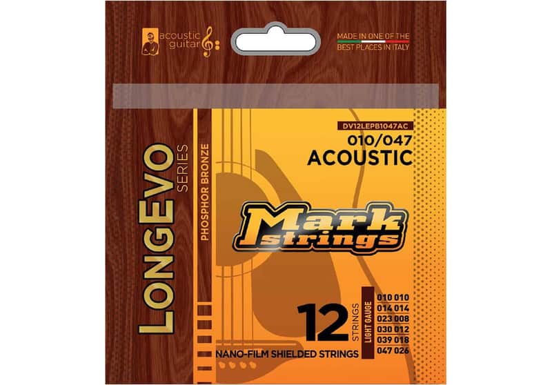 Markbass DV12LEPB1047AC LongEvo Acoustic Phosphor Bronze 12-string 10-47 010 010 014 014 023 008 030 012 039 018 047 026 image 1