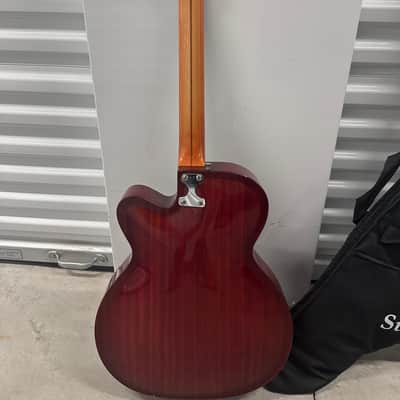 Julio Giuletti A2 Archtop 1960’s - Translucent red wood grain image 2