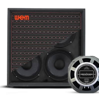 WEM 412-CRES400 | STARFINDER 1967 412F - Custom Speaker Cab w/ 4x12" Fane Crescendo Speakers image 3