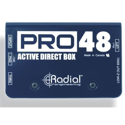 Radial Pro48 High Resolution Phantom Powered Active Direct Box - DI Box image 1