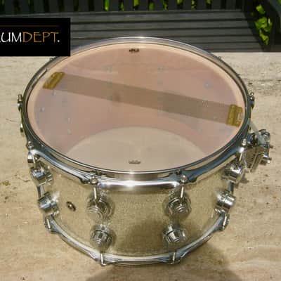 ✮ IMMACULATE, UNPLAYED ✮ DW COLLECTORS SERIES * VLT * 14 x 8 DEEP ✮100% Maple SNARE ✮ BROKEN GLASS ✮ True Hoops ✮FAT SOUND ! image 11