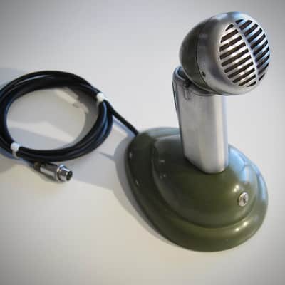Shure 520-SL High Impedance Microphone Desk Mic Circa-1950s-Chrome & Black` image 5